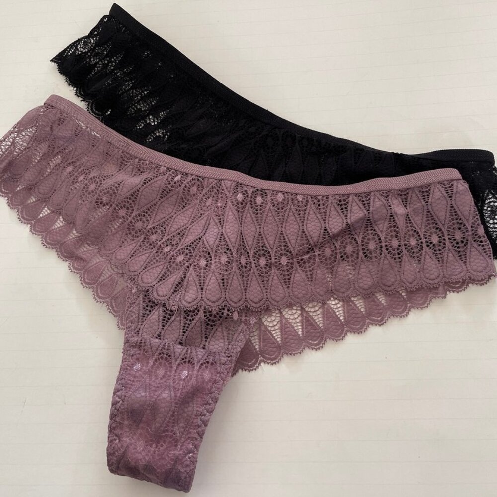 TWO PAIR!!! of Youmita Lace Underwear are New with Tags! Size LARGE